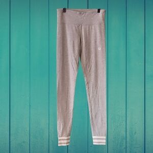 NWT Aeropostale Light Gray Striped Cuff Leggings ~size Small